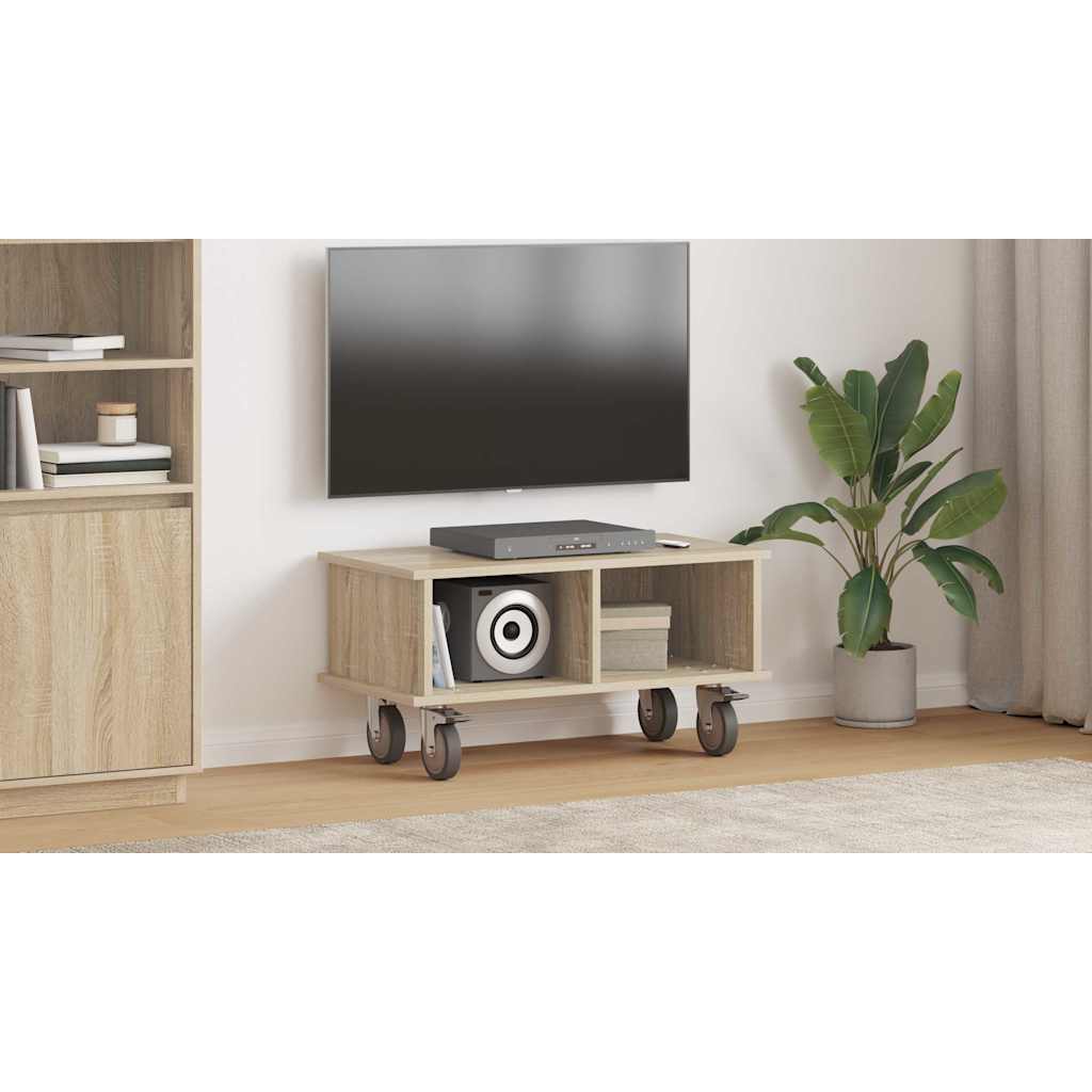 TV Stand Sonoma Oak 68.5 x 35 x 35 cm Engineered Wood