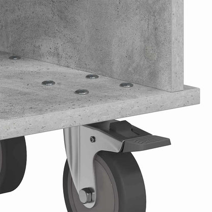 TV Stand 68.5 x 35 x 35 cm Concrete Grey Engineered Wood