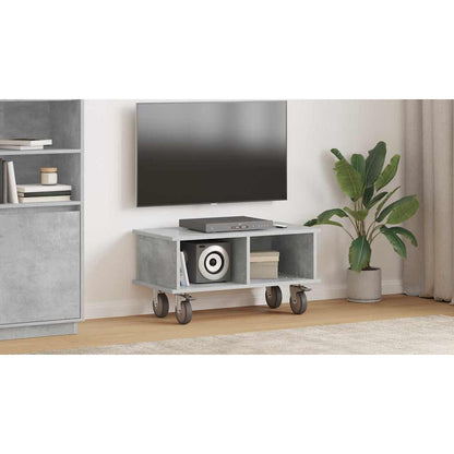 TV Stand Concrete Grey 68.5 x 35 x 35 cm Engineered Wood