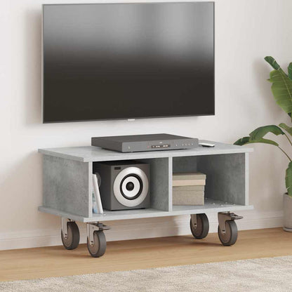 TV Stand 68.5 x 35 x 35 cm Concrete Grey Engineered Wood