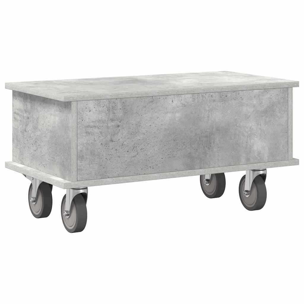 TV Stand 68.5 x 35 x 35 cm Concrete Grey Engineered Wood