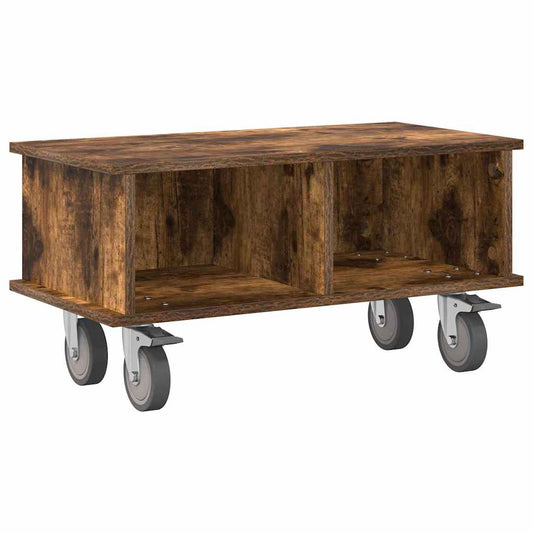 TV Stand Smoked Oak 68.5 x 35 x 35 cm Engineered Wood