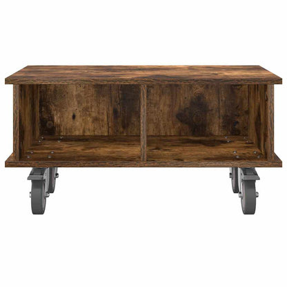 TV Stand 68.5 x 35 x 35 cm Smoked Oak Engineered Wood