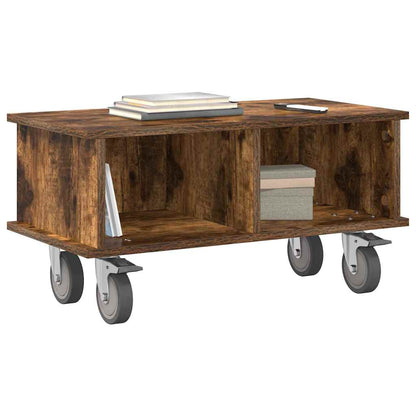 TV Stand 68.5 x 35 x 35 cm Smoked Oak Engineered Wood