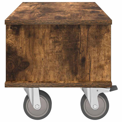 TV Stand 68.5 x 35 x 35 cm Smoked Oak Engineered Wood