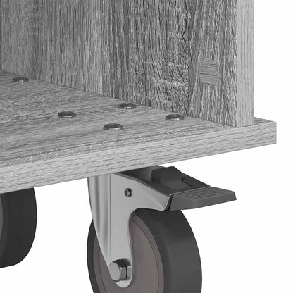 TV Stand 68.5 x 35 x 35 cm Grey Sonoma Engineered Wood