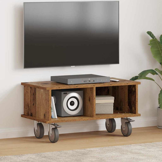 TV Stand Old Wood 68.5 x 35 x 35 cm Engineered Wood