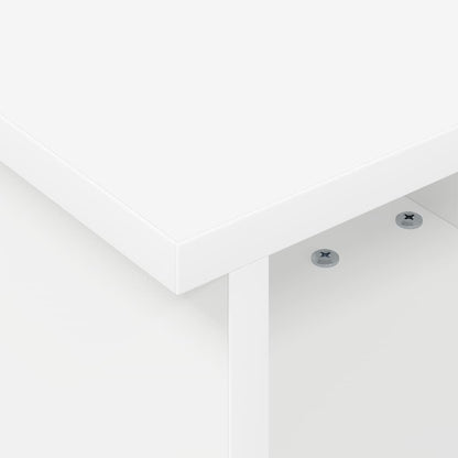 TV Stand 37 x 35 x 35 cm White Engineered Wood