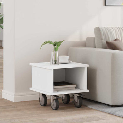 TV Stand 37 x 35 x 35 cm White Engineered Wood