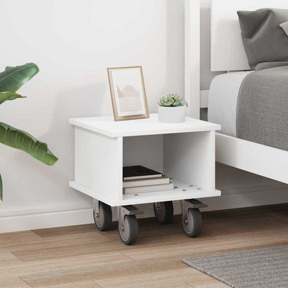 TV Stand 37 x 35 x 35 cm White Engineered Wood