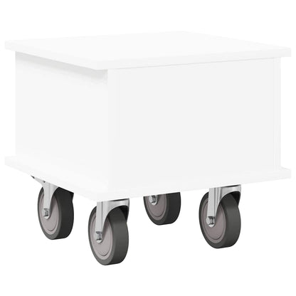 TV Stand 37 x 35 x 35 cm White Engineered Wood