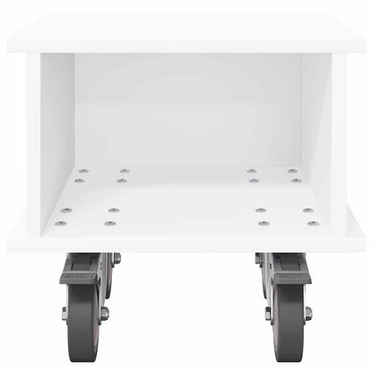 TV Stand 37 x 35 x 35 cm White Engineered Wood