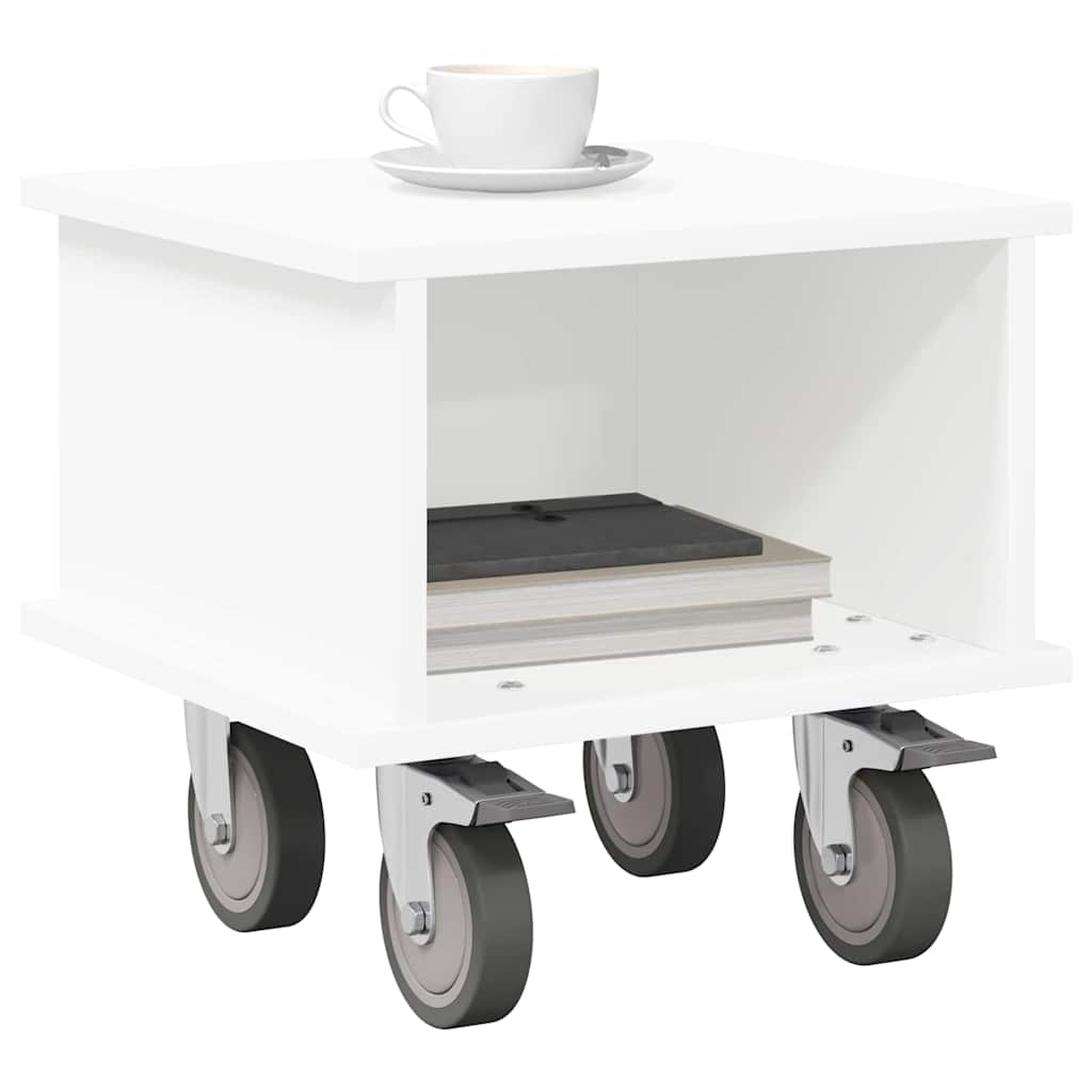 TV Stand 37 x 35 x 35 cm White Engineered Wood
