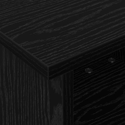 TV Stand 37 x 35 x 35 cm Black Oak Engineered Wood