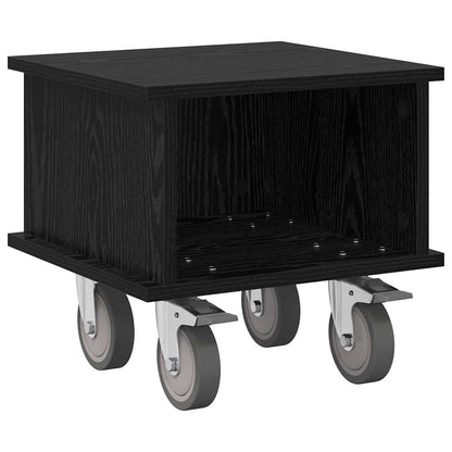 TV Stand 37 x 35 x 35 cm Black Oak Engineered Wood