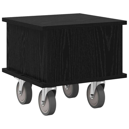 TV Stand 37 x 35 x 35 cm Black Oak Engineered Wood