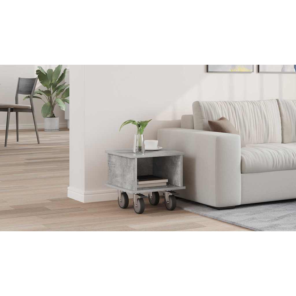 TV Stand Concrete Grey 37 x 35 x 35 cm Engineered Wood