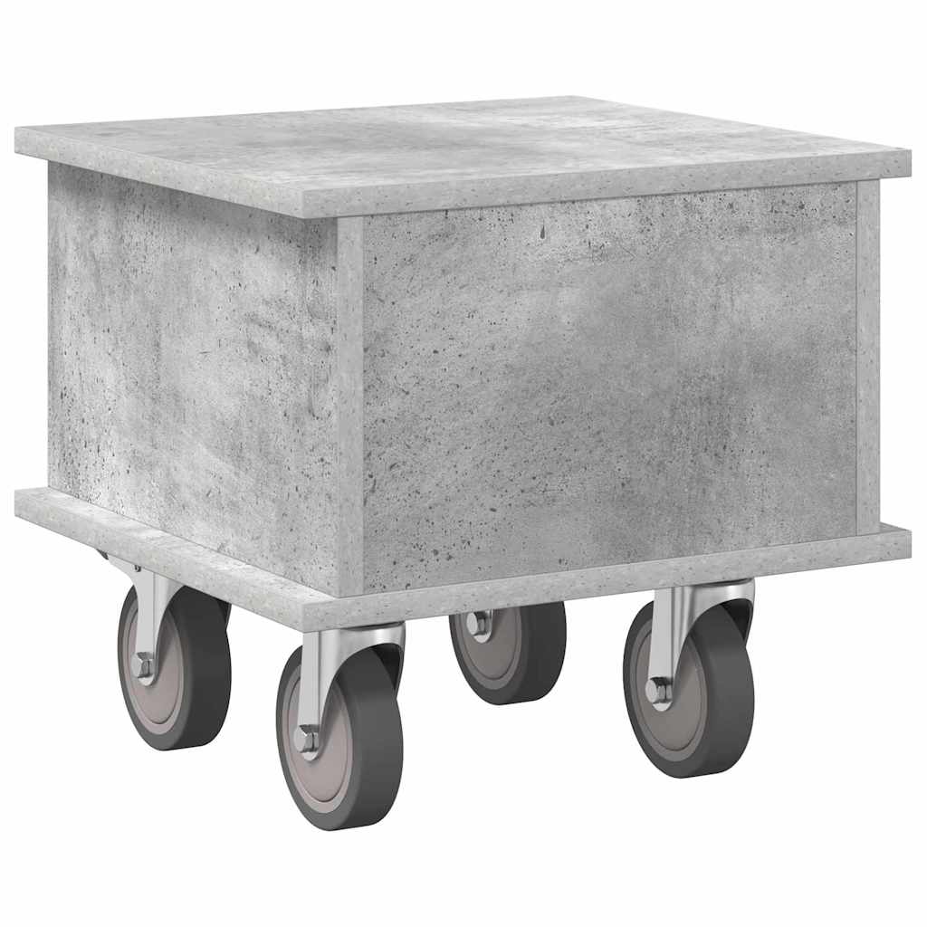 TV Stand Concrete Grey 37 x 35 x 35 cm Engineered Wood