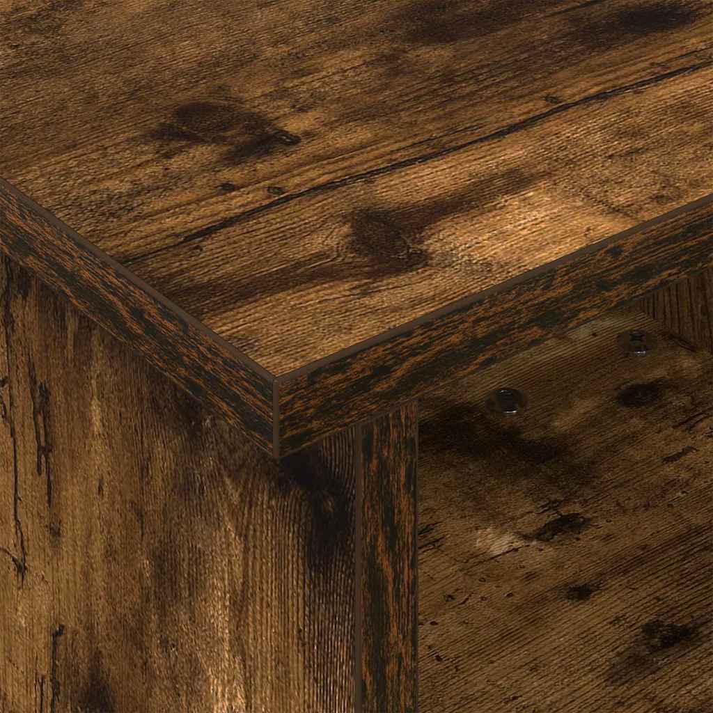 TV Stand 37 x 35 x 35 cm Smoked Oak Engineered Wood