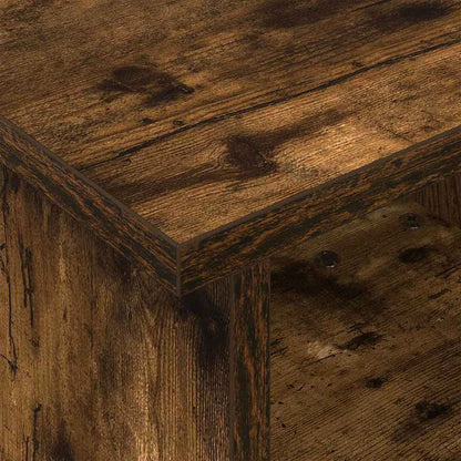 TV Stand 37 x 35 x 35 cm Smoked Oak Engineered Wood