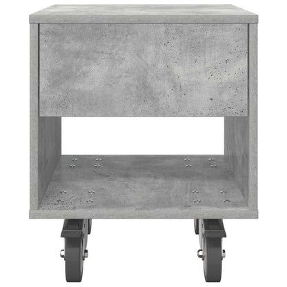 Bedside Table 2 pcs Concrete Grey 40.5 x 40 x 48 cm