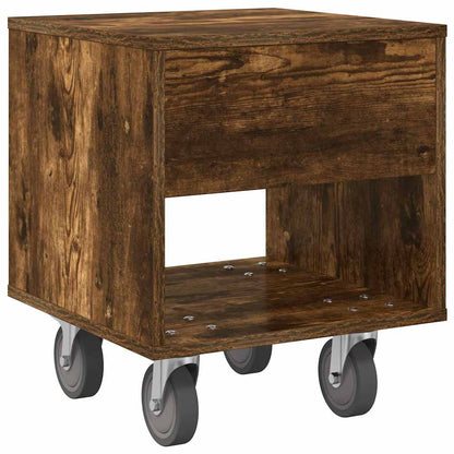 Bedside Table 2 pcs Smoked Oak 40.5 x 40 x 48 cm