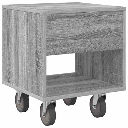 Bedside Table 2 pcs Grey Sonoma 40.5 x 40 x 48 cm