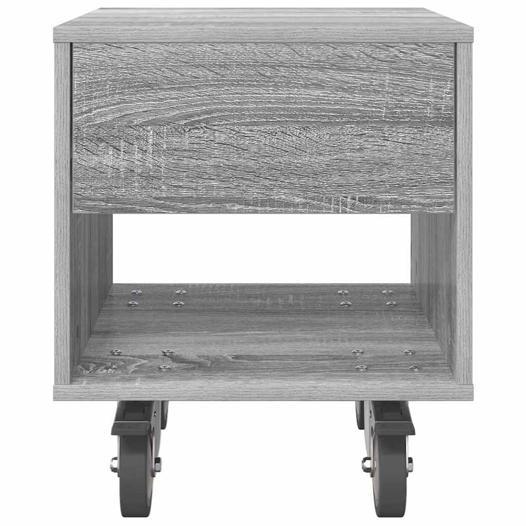 Bedside Table 2 pcs Grey Sonoma 40.5 x 40 x 48 cm