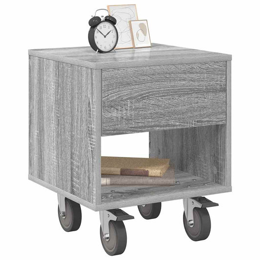 Bedside Table 2 pcs Grey Sonoma 40.5 x 40 x 48 cm