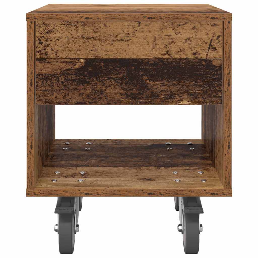 Bedside Table 2 pcs Old Wood 40.5 x 40 x 48 cm Engineered Wood