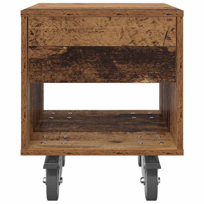 Bedside Table 2 pcs Old Wood 40.5 x 40 x 48 cm Engineered Wood