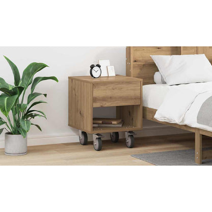 Bedside Table Artisan Oak 40.5 x 40 x 48 cm Engineered Wood