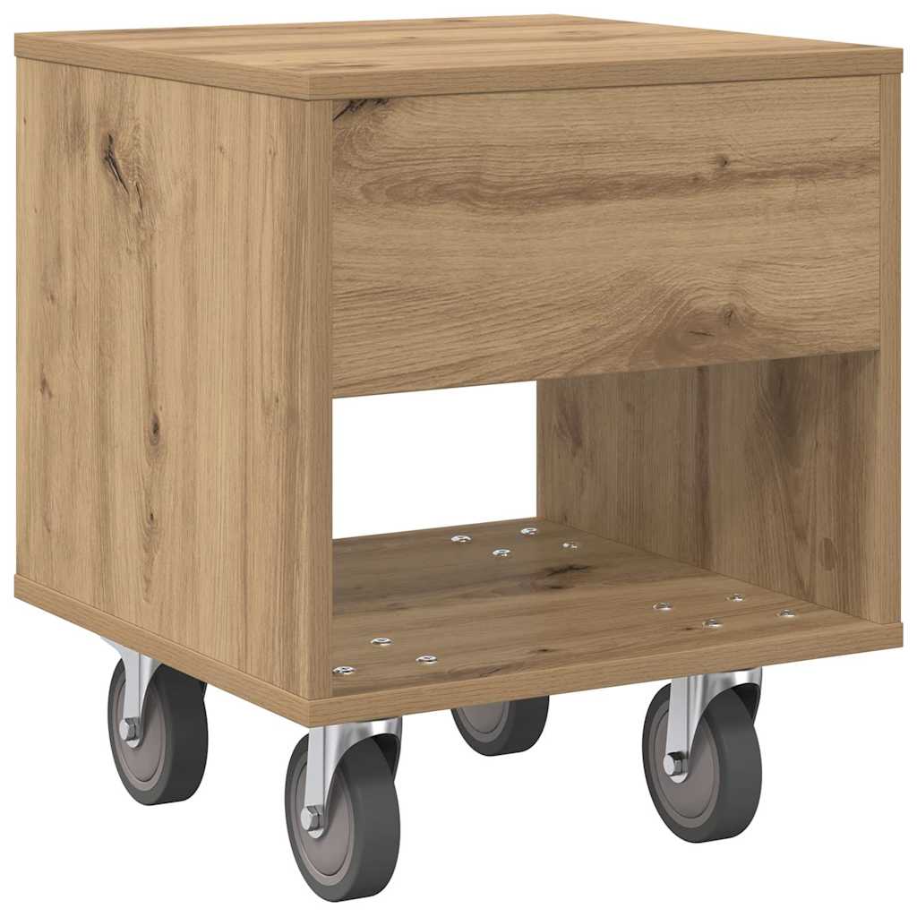 Bedside Table 2 pcs Artisan Oak 40.5 x 40 x 48 cm