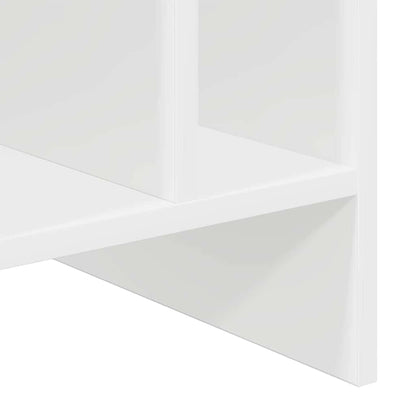 Record Cabinet White 78.5 x 35 x 45 cm Engineered Wood