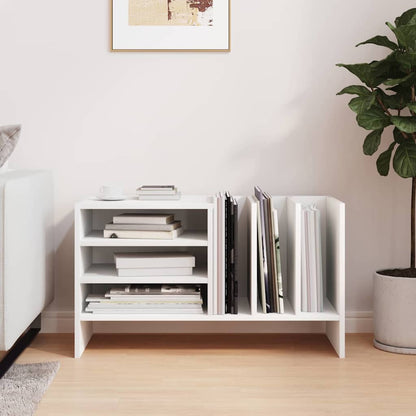 Record Cabinet White 78.5 x 35 x 45 cm Engineered Wood