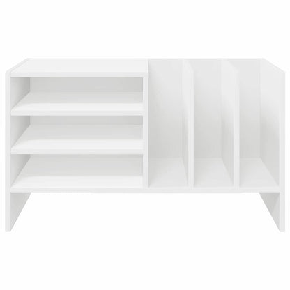 Record Cabinet White 78.5 x 35 x 45 cm Engineered Wood