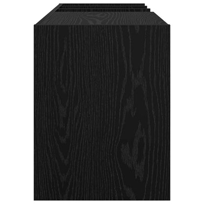 Record Cabinet Black Oak 78.5 x 35 x 45 cm Engineered Wood