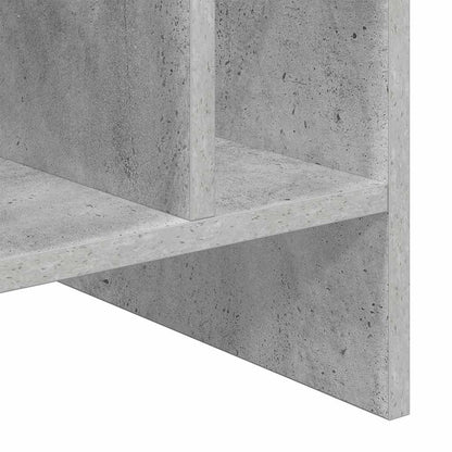 Record Cabinet Concrete Grey 78.5 x 35 x 45 cm Engineered Wood
