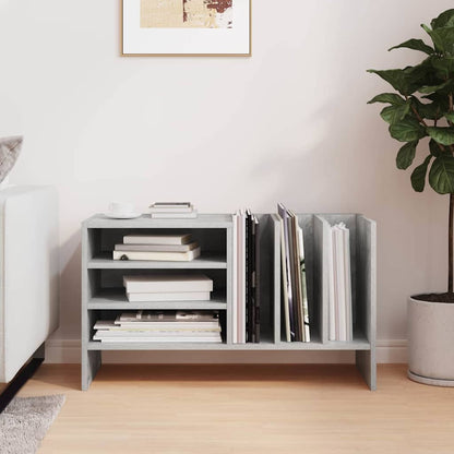 Record Cabinet Concrete Grey 78.5 x 35 x 45 cm Engineered Wood