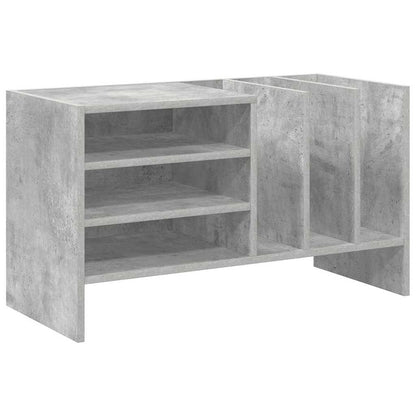 Record Cabinet Concrete Grey 78.5 x 35 x 45 cm Engineered Wood