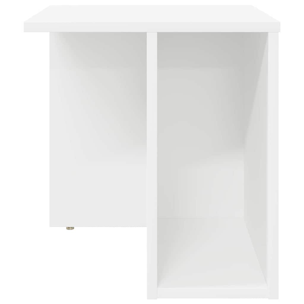 End Table White 37 x 32 x 40 cm Engineered Wood