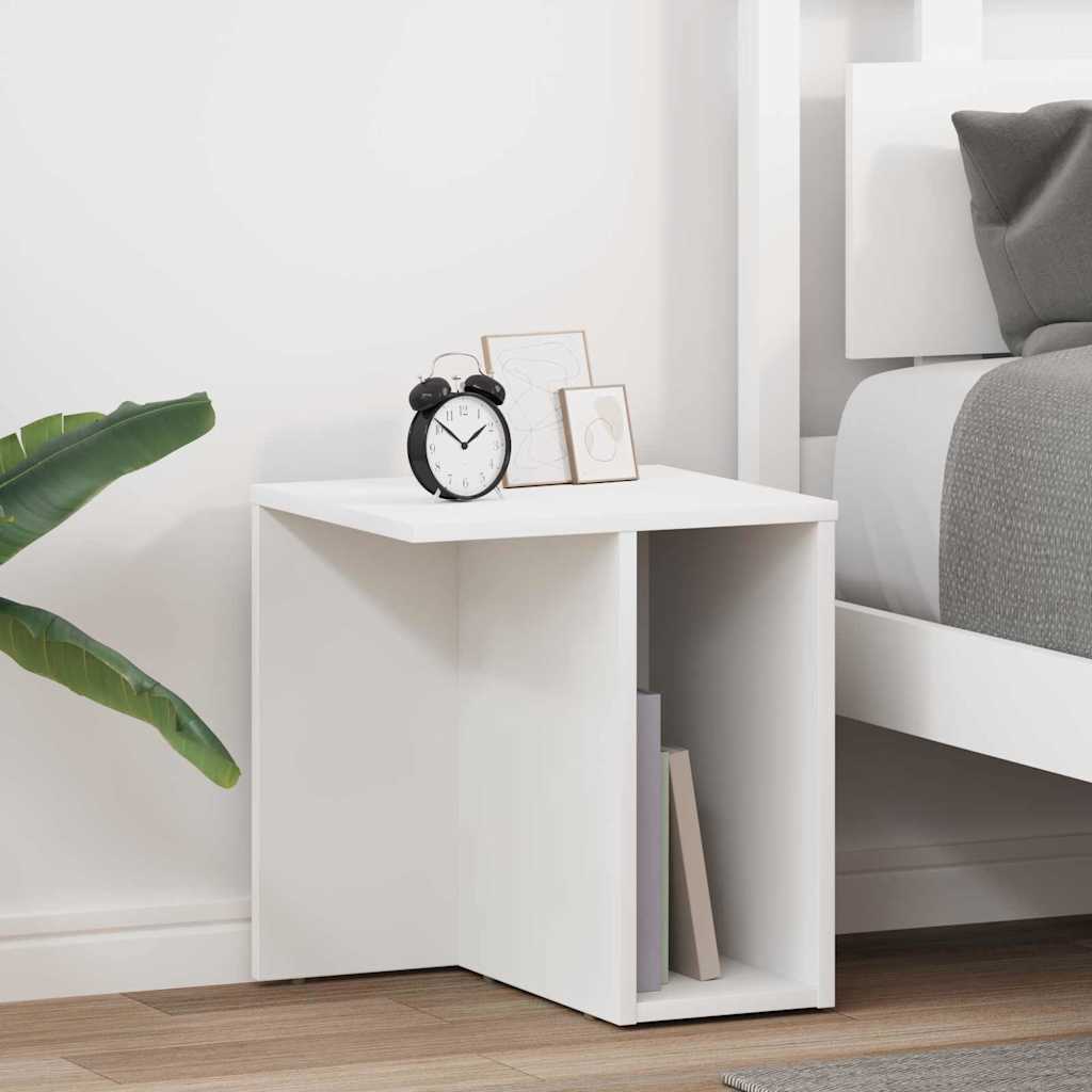 End Table 2 pcs White 37 x 32 x 40 cm Engineered Wood
