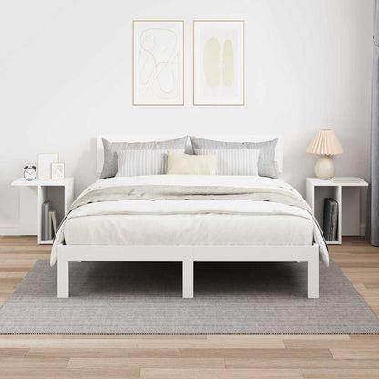 End Table 2 pcs White 37 x 32 x 40 cm Engineered Wood