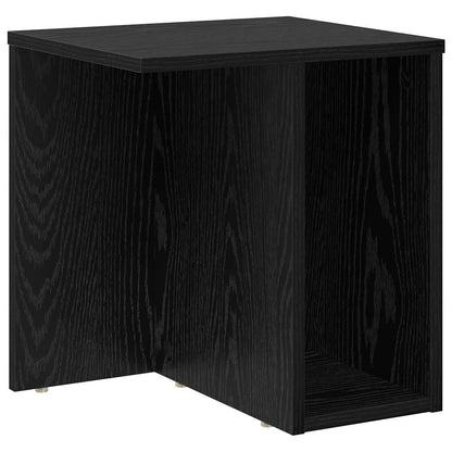 End Table Black Oak 37 x 32 x 40 cm Engineered Wood