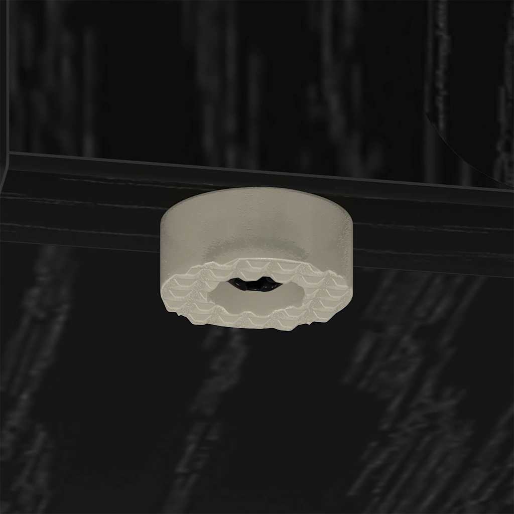 End Table 2 pcs Black Oak 37 x 32 x 40 cm Engineered Wood