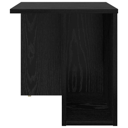 End Table 2 pcs Black Oak 37 x 32 x 40 cm Engineered Wood