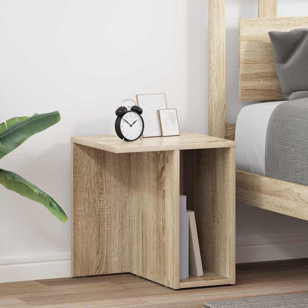 End Table 2 pcs Sonoma Oak 37 x 32 x 40 cm Engineered Wood