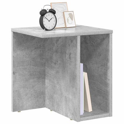 End Table Concrete Grey 37 x 32 x 40 cm Engineered Wood