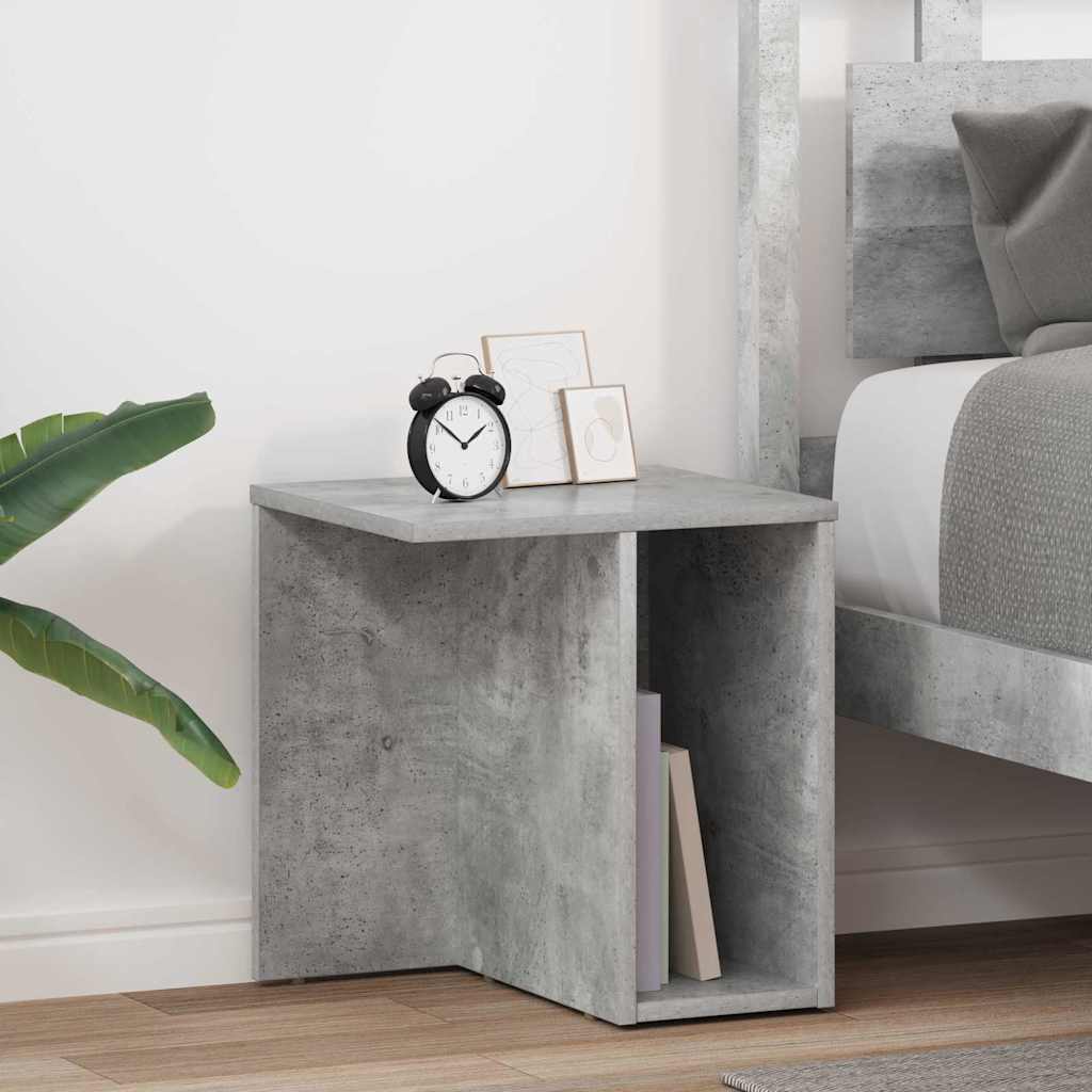 End Table 2 pcs Concrete Grey 37 x 32 x 40 cm Engineered Wood