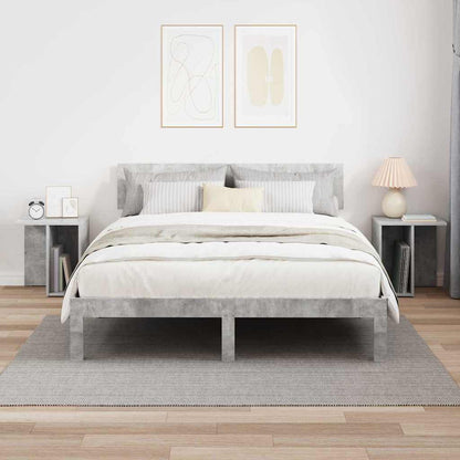 End Table 2 pcs Concrete Grey 37 x 32 x 40 cm Engineered Wood